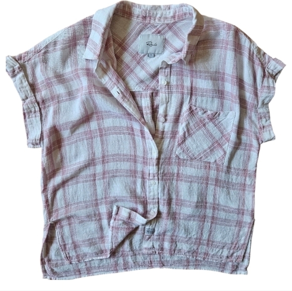RAILS SHORT SLEEVE BUTTON DOWN SHIRT WOMEN'S SIZE SMALL - Picture 1 of 5